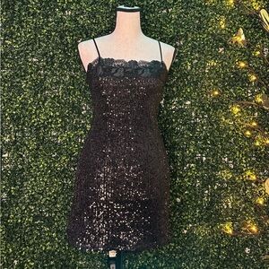 Victoria's Secret Black Sequin Dress